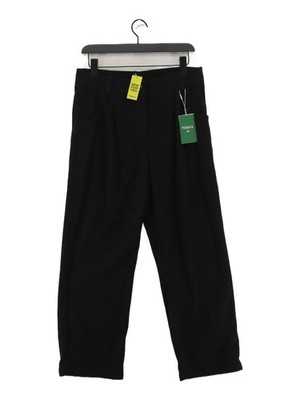 Halara Damen Hose L schwarz 100% Polyester weites Bein Sweatpants