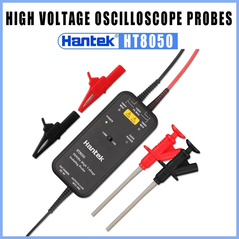 Hantek Oscilloscope High Voltage Differential Probe Set 50/100Mhz HT8050 HT8100 - Imagen 1 de 4