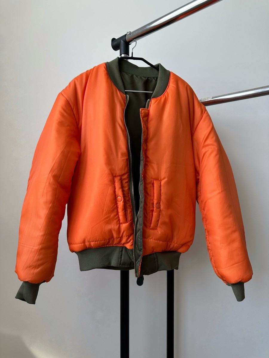 OG Fostex Garments MA-1 Flight Olive Army Boxy Bomber Jacket Men's
