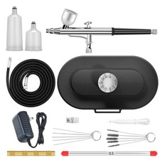 Airbrush Kit 0.3/0.5mm Nozzle/Sets,Kit with Air Compressor High Pressure Air ...