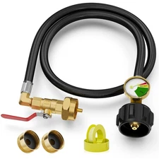 Propane Refill Adapter for 1 Lb.Tanks，3FT Propane Refill Adapter Extension Ho...