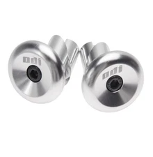 ODI ALUMINUM GRIP END PLUGS  SILVER