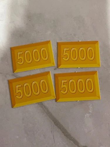 Gioco di Carte Monopoly Deluxe Edition 2000 - Ricambio 5000 tessere x4