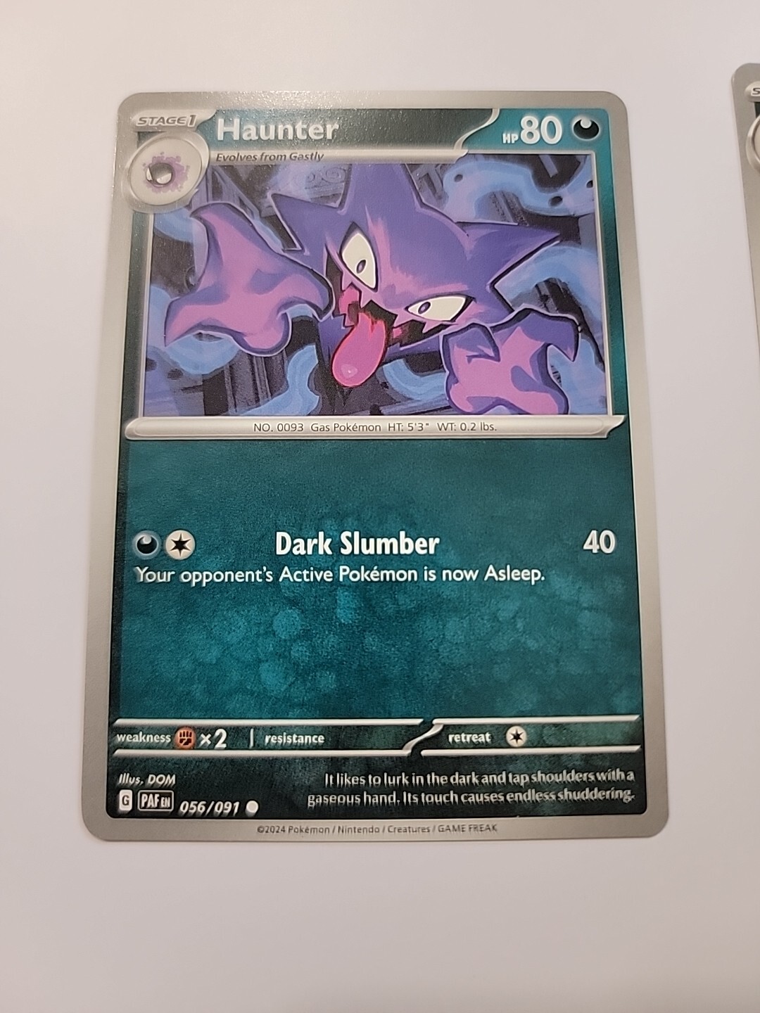 Haunter - 056/091 Paldean Fates Pokemon - NM/MINT