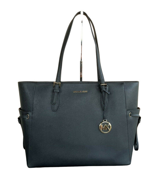 mk black leather bag
