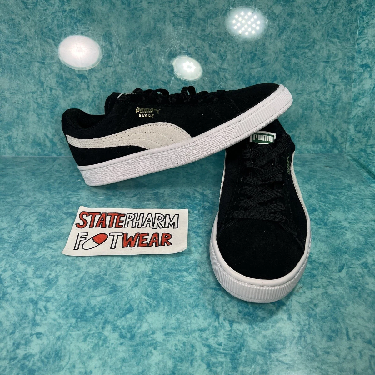 Puma Suede Classic Black Women s Retro Low Top Shoes Sneakers Size