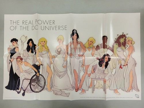 REAL POWER DC UNIVERS ADAM HUGHES FEMMES DÉTAILLANT 1 AFFICHE PROMO LATÉRALE 34" X 21" - Photo 1 sur 8