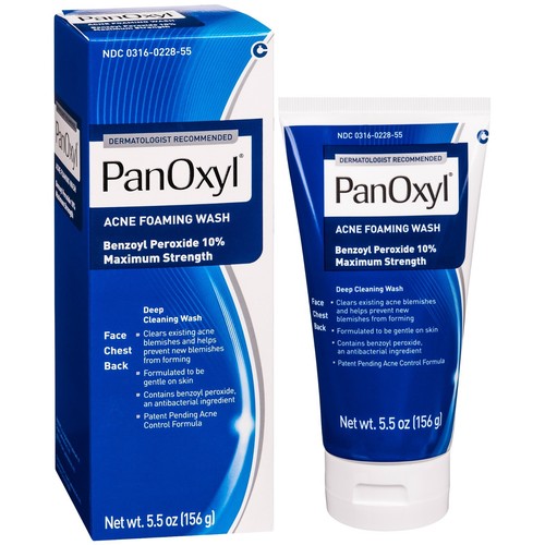 Panoxyl Max Strength Acne Foaming Wash, Face & Body, 10% Benzoyl Peroxide,5.5 Oz - Picture 5 of 6