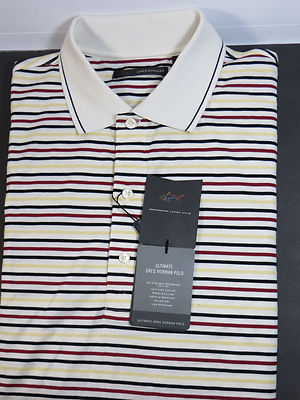 Greg Norman Beauty!NWT,golf polo wrinkle free,honeywell logo sz M $69