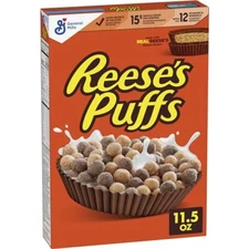 Reese's Puffs Chocolatey Peanut Butter Cereal 11.5 OZ Box