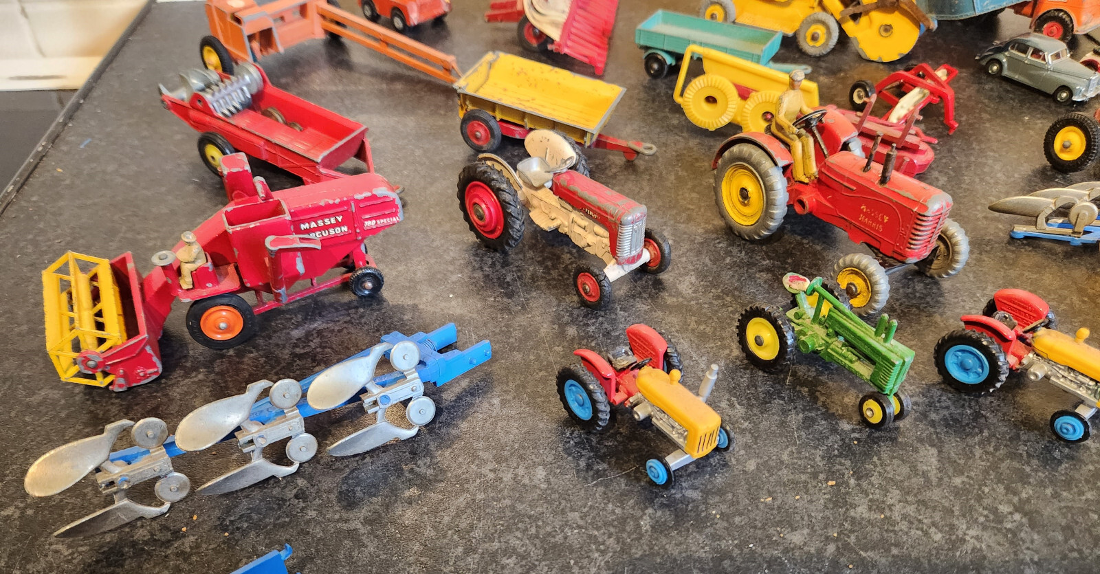 Collection of Vintage Play Worn Diecast Farm Vehicles eBay