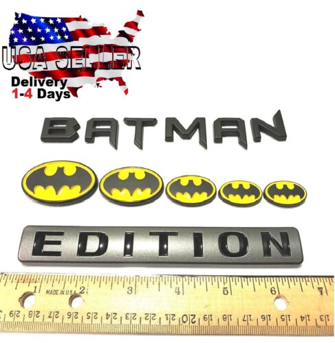 BATMAN FAMILY EDITION Molding Emblem car plaque logo TRUCK decal SUV SIGN 01 - Bild 3 von 9