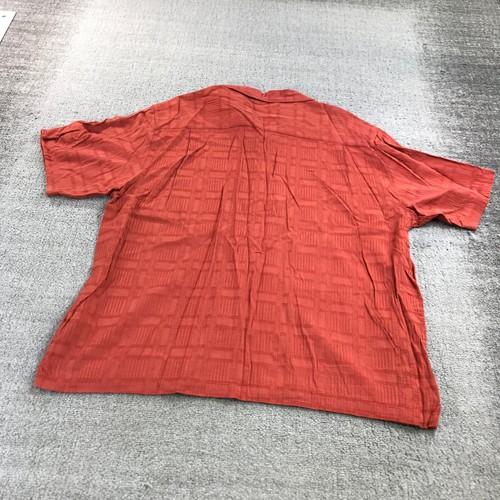 Pendleton Shirt Mens Extra Large Bamboo Cotton Orange Checkered Button Up - Picture 6 of 12