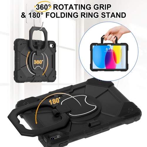 Rotating Heavy Duty Stand Case For iPad 10th /11th (A16) Gen Model 2022 / 2025 - Picture 25 of 64