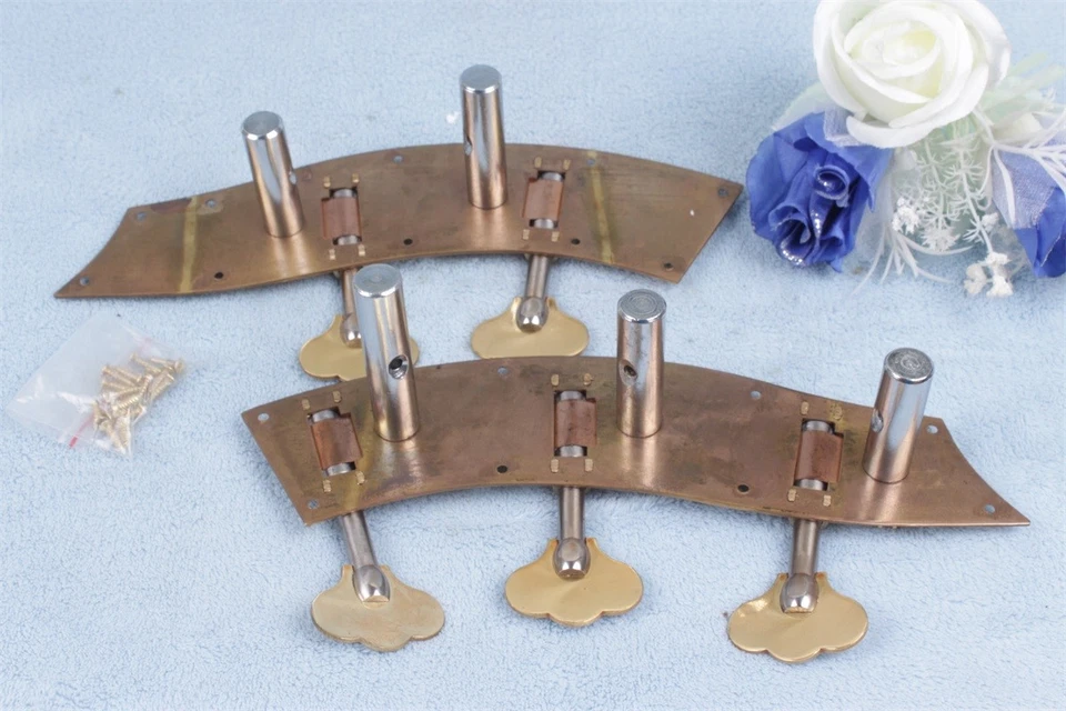 New 5String 3/4 4/4 Double Bass Peg Grover Tuner Keys Metal Body Durable Brass - Image 3 of 4