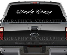 Simply Crazy Windshield Decal Sticker 42 Turbo Diesel Truck Off Road 4x4 D