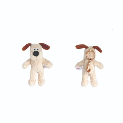 Wallace & Gromit] Gromit Keyring Plush Doll 12cm Key Chain Korean