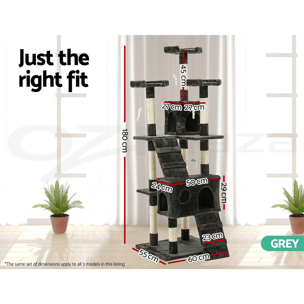 i.Pet Cat Tree Trees Scratching Post Scratcher Tower Condo House 180cm