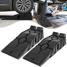 1 Paar Auffahrrampe Rampe Wagenheber Hebebühne Kunststoff Schwarz 17cm bis 2.5T