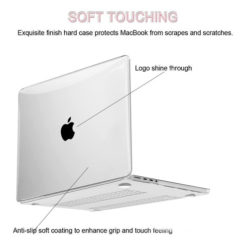 For Macbook Pro 14 Inch Clear Hard Case & Keyboard & Screen Protector A2992 2023 - Picture 5 of 15