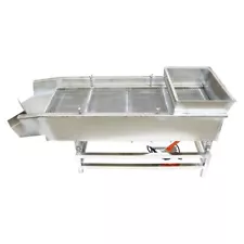 Stainless Linear Screen Vibrating Screen 6mm 2mm Screen Double Motor Shaker 110V