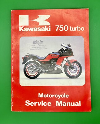 Genuine 1984 Kawasaki ZX750 750 Turbo Service Shop Repair Manual