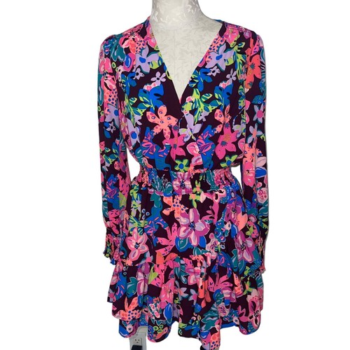 Lilly Pulitzer Womens Dress Size 4 Multicolor Stretch Cherry Ganache New - Picture 1 of 10