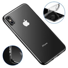 iPhone X, Xs Clear CASE Soft TPU Flexible Ultra Slim Thin Perfect Fit Shockproof