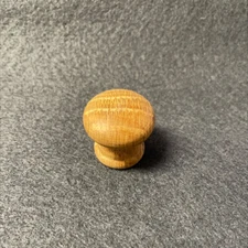 (5 Pack) 1 inch Small White Oak Knob Unfinished