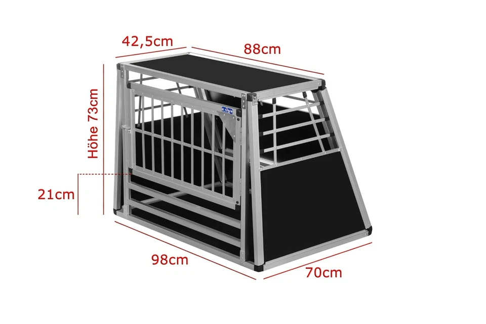 N48 Hundetransportbox Hundebox Aluminium Transportbox > für Skoda Yeti - Bild 2 von 4