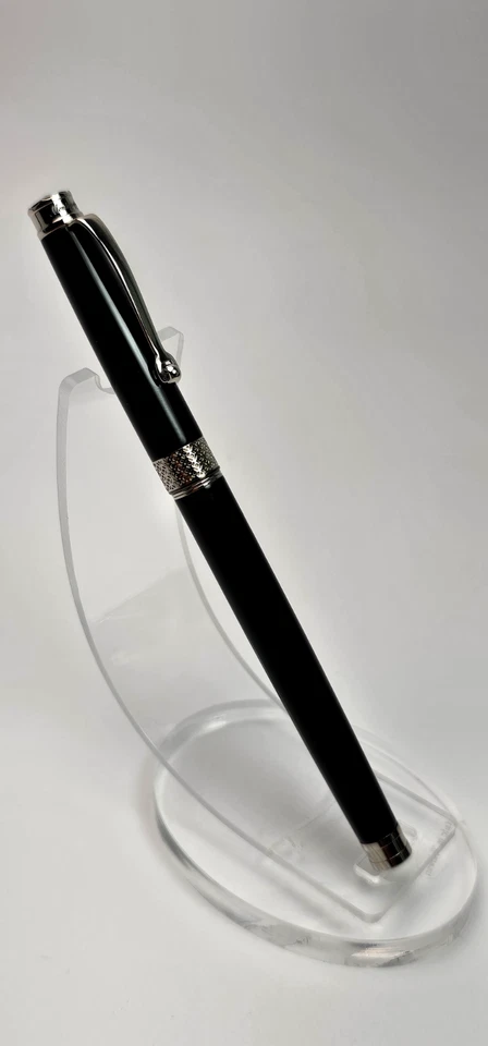 Montegrappa Piacere Rollerball Black – NOS – No Box/Papers – Free Leather Pouch - Image 4 of 4