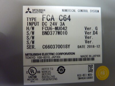 Mitsubishi Electric FCA C64 MELDAS Numerical Control System Module