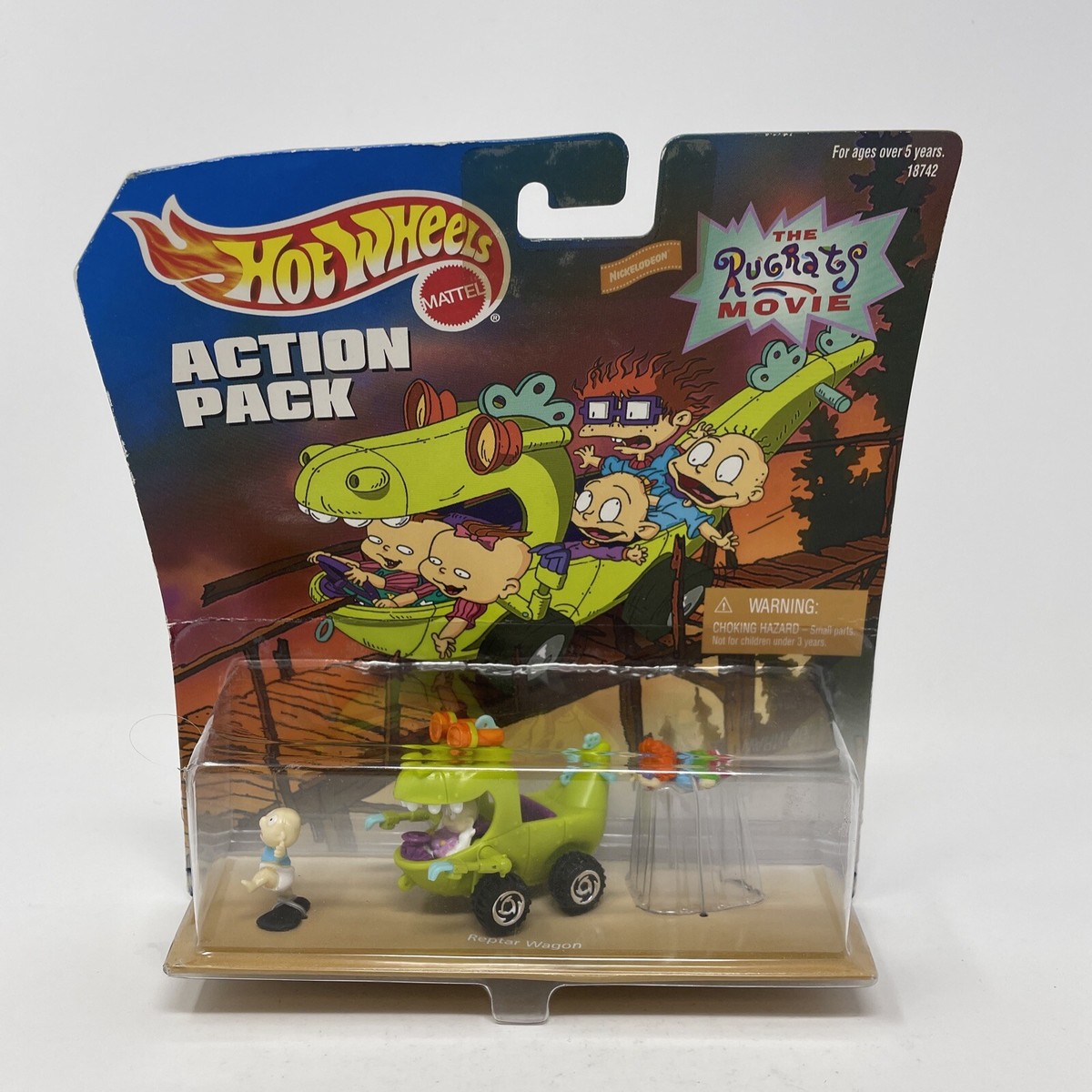 Hot Wheels Action Pack The Rugrats Movie Reptar Wagon Tommy
