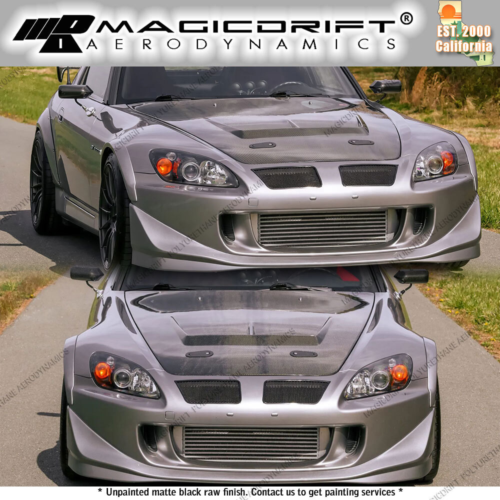 For 04-09 Honda S2000 AP2 S2K Front Bumper Chin Lip JDM OE Club