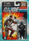 G I GI JOE 25TH ANNIVERSARY NINJA COMMANDO SNAKE EYES BUTTERFLY KNIFE FIGURE MOC