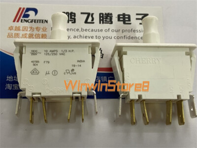 1PCS NEW FOR CHERRY F79-30A DPDT 250V 10A 6-PIN power switch button