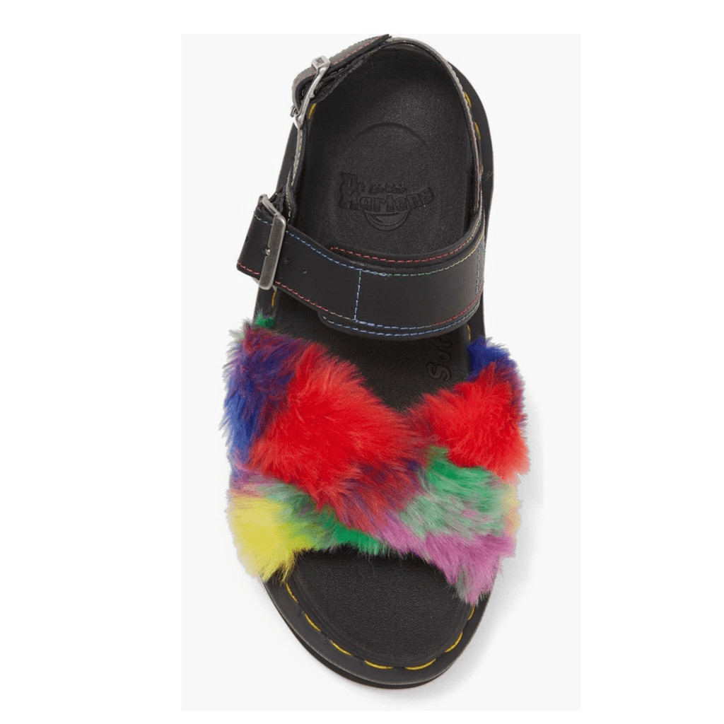 Dr. Martens | Voss II Fluffy Faux Platform Sandal image 4