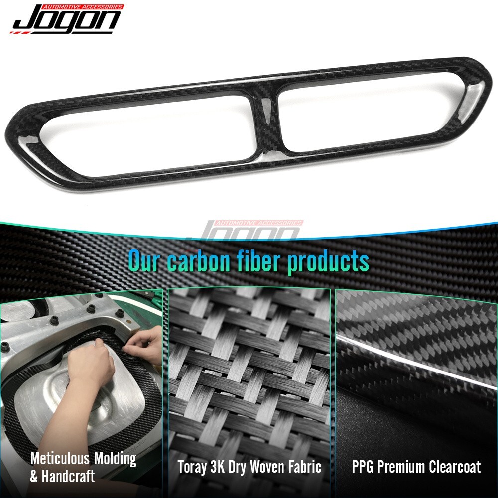 Real Carbon Fiber Console AC Vent Intake Outlet Trim For Lotus Emira V6 i4 2023+