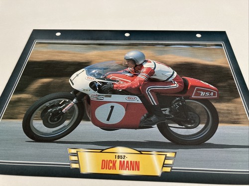 Photo Vintage - Dick Mann Triumph AMA 1973 - Course Moto Ancienne (Neuf)