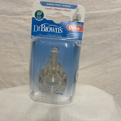 Dr. Brown s Preemie Flow Nipples - 2 Pack Silicone 0+ Months