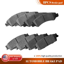 Front & Rear Ceramic Brake Pads for Avalanche Silverado Suburban GMC Sierra 1500