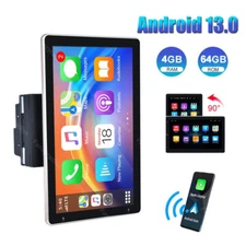 4+64GB Rotatable 10.1" Android 13 Apple CarPlay  Car Radio Stereo GPS NAVI WIFI