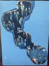 Nathaniel Reich surreal oil on board 24 X 32