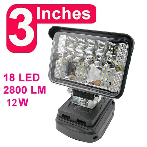 Spotlight For Makita LED Work Light Flashlight Electric Torch 18V Li-ion Battery - Picture 9 of 11
