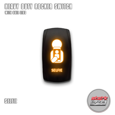 Orange Backlight Rocker Switch POD Lights OZ-USA On/Off Rocker