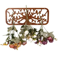 Dried Flower Rack Dried Wooden Herb Rack Herb Drying Hanging Rack with 11Pcs ...