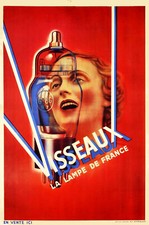 1930s Visseaux Vintage French Vacuum Tube Poster  13 x 19 Giclee Print