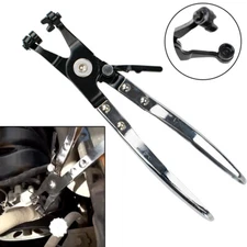 US Swivel Jaw Ratchet Locking Car Pipe Hose Clamp Pliers Fuel Coolant Clip Tool