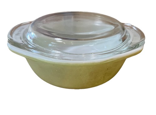 Vintage Small Pyrex Lime Green 080 8oz Small Round Casserole With Lid ...