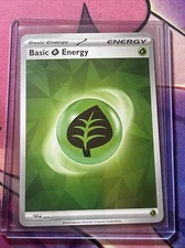 Basic Grass Energy Pokemon Prismatic Evolutions Reverse Holo SVE 009 NM+ BONUS